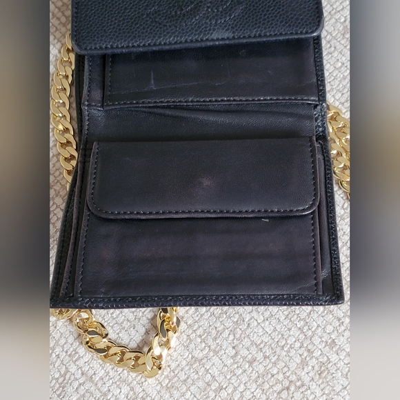 Chanel Black Caviar Leather Wallet on Chain - Picture 13 of 16